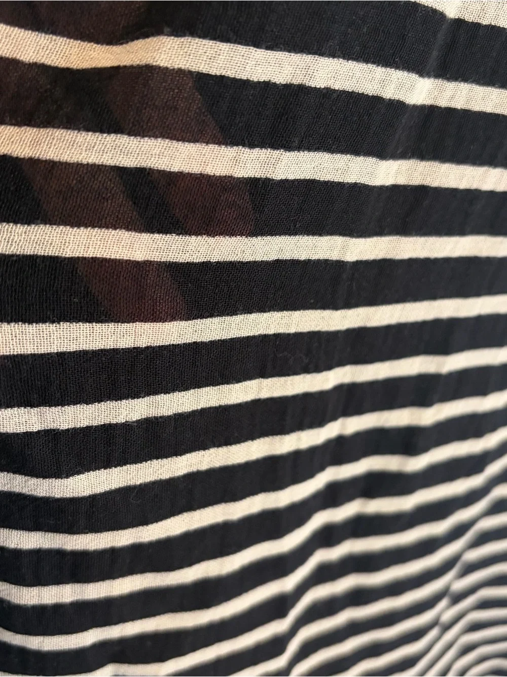 Jcrew Striped Sleeveless Button-Up Top in Black and Cream